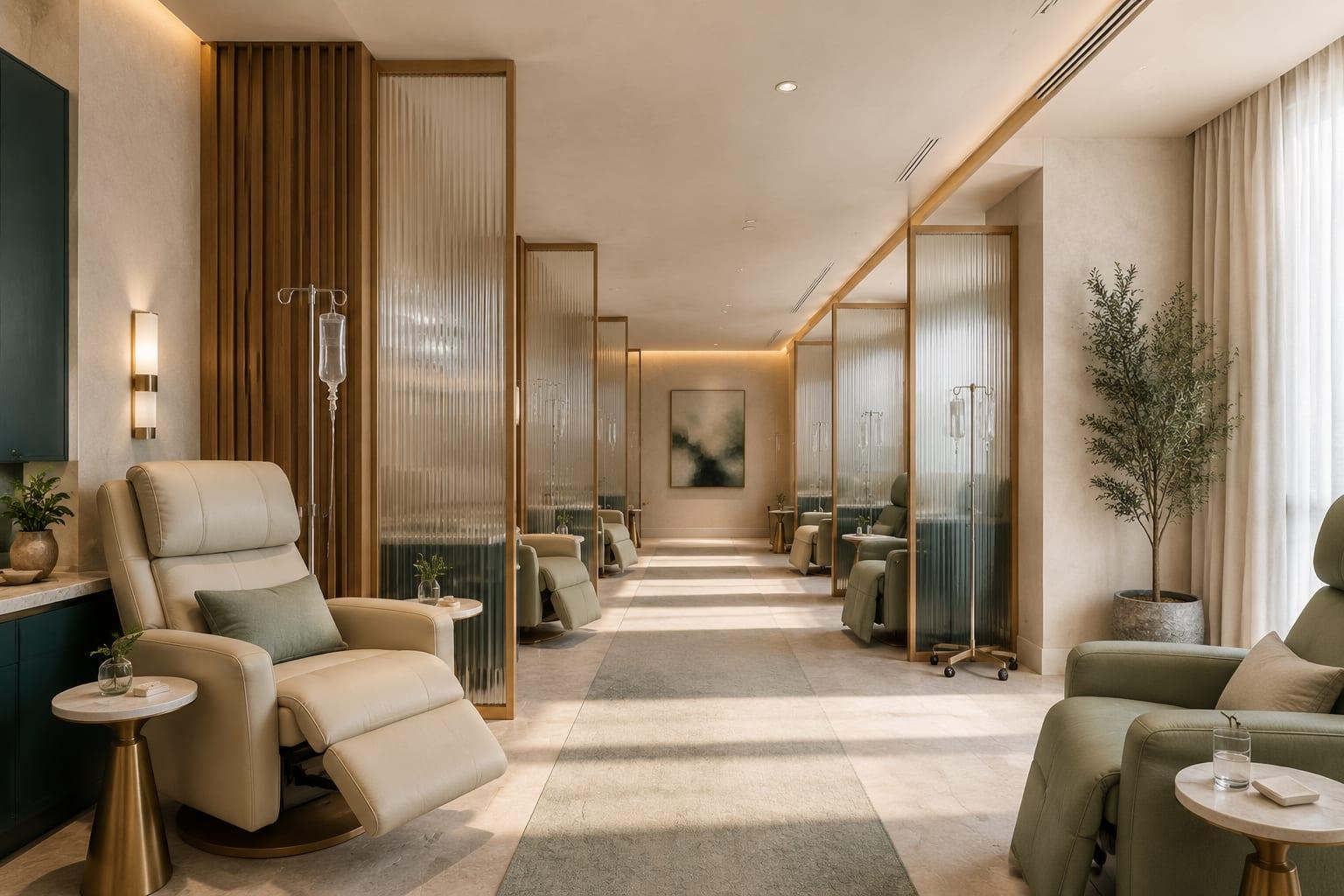 Boulevard Wellness Suites IV infusion lounge with comfortable treatment chairs